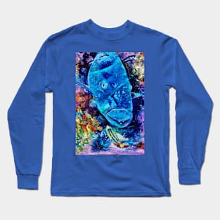 Blue Groper Fish Long Sleeve T-Shirt